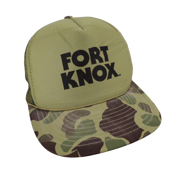 Vintage Fort Knox Safes Camo Trucker Hat - Picture 2 of 6